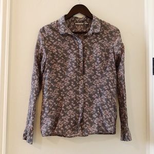 Floral button up blouse